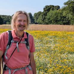 Grindleford; the butterfly meadow close to the church