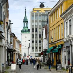 Steeple of Nykirken (New Church) ... Nordnes — Bergen, Norway.