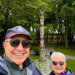 The totem pole is a gift from sister city Seattle to Bergen ... Nordnes — Bergen, Norway.