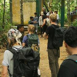 Der Eingang zum Park