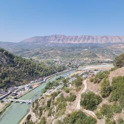 Aussicht über Berat von der Burg aus