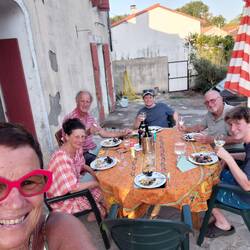 The 'family gathering' on the old terasse for the last time