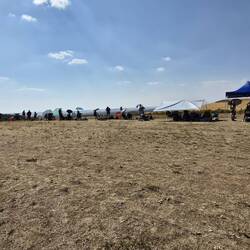 Onze locatie, heel erg in de zon!