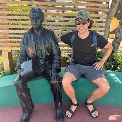 The man himself! And Charles Darwin 😉
