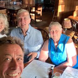 Abendessen mit Michael und Margaret.