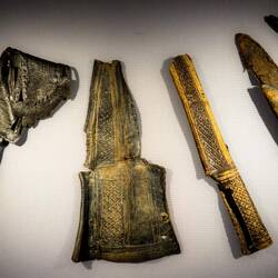 Knife sheaths from between 1198-1413 ... probably Northern European in origin.