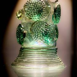 Shard from a drinking glass; from between 1476-1702; Bryggen — Bryggens Museum, Bergen.