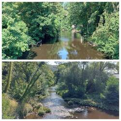 Rowsley Bridge; view back / view ahead