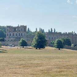 Chatsworth Park Estate; view of Chatsworth House