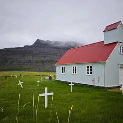 Private Kirche mit Belehrung,dass sie auf Privatgrundstück steht. 🙈