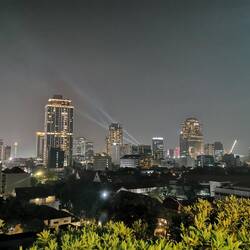 Rooftopbar von unserem Hotel