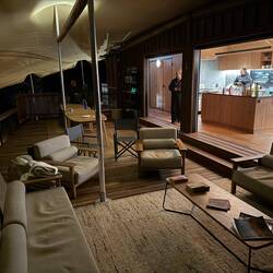 Kitchen and dining area, the wilcha at Camp 1