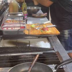 Abends am Mexican Tacostand