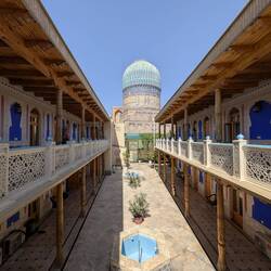 And found a nice vantage point at the nearby Bibi-Khanym Hotel