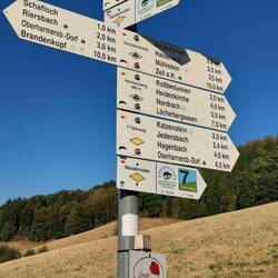 Exzellente Beschilderung