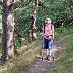 Walking along Bretton Clough