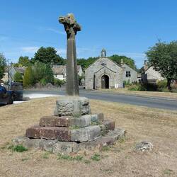 Foolow; the village cross is a Grade II listed medieval stone cross