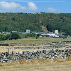 En route to Eyam; Black Hole Mine with Eyam Edge behind it