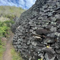 Wall of Tears: built between 1946 and 1959 by inmates of the former Isabela Penitentiary Colony.