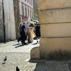 Prozession mit getragener Madonna