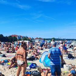.den Rückweg gehe ich am Strand entlang