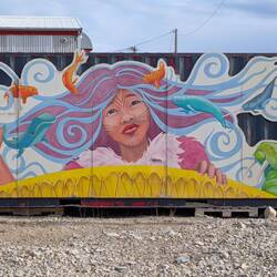 Sedna: her father cut her fingers, so she had to let go and not sink his kayak.