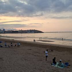 Sunset at Playa de San Lorenzo
