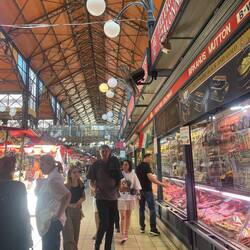 Market with lots of paprika