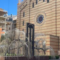 Biggest synagogue in Europe. This was center of Ghetto.l