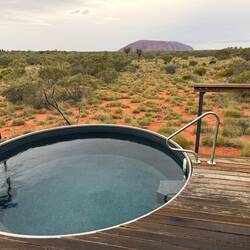 Plunge pool. It was **way** too cold for a dip