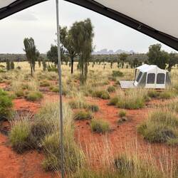 View from our tent at Camp 2. Not bad at all!