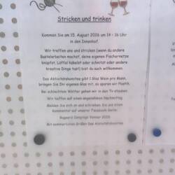 Leider hatte ich meine halbfertige Socke nicht dabei 🤷🏼‍♀️