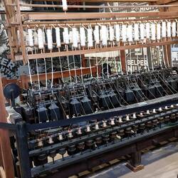 Cromford Mill; Cotton spinning machine
