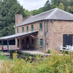 Cromford Wharf on the Cromford Canal; The Gothic Warehouse