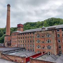 Masson Mill; home to a working textile museum, unfortunately closed today