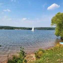 Der Bostalsee.