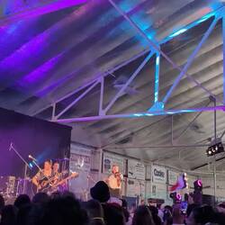 There were Acadian musicians from all over playing a concert in the local hockey arena, obviously