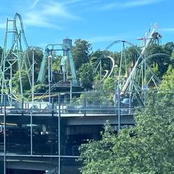 Gothenburg amusement park, from the van