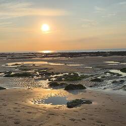 De zon staat steeds lager.
