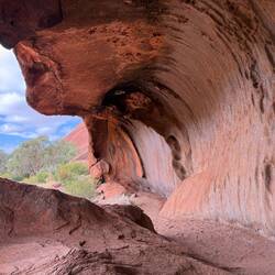 This is called the kitchen cave, where women used to prepare food