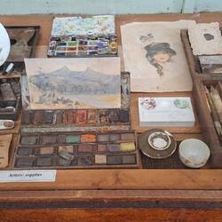 Old art supplies.