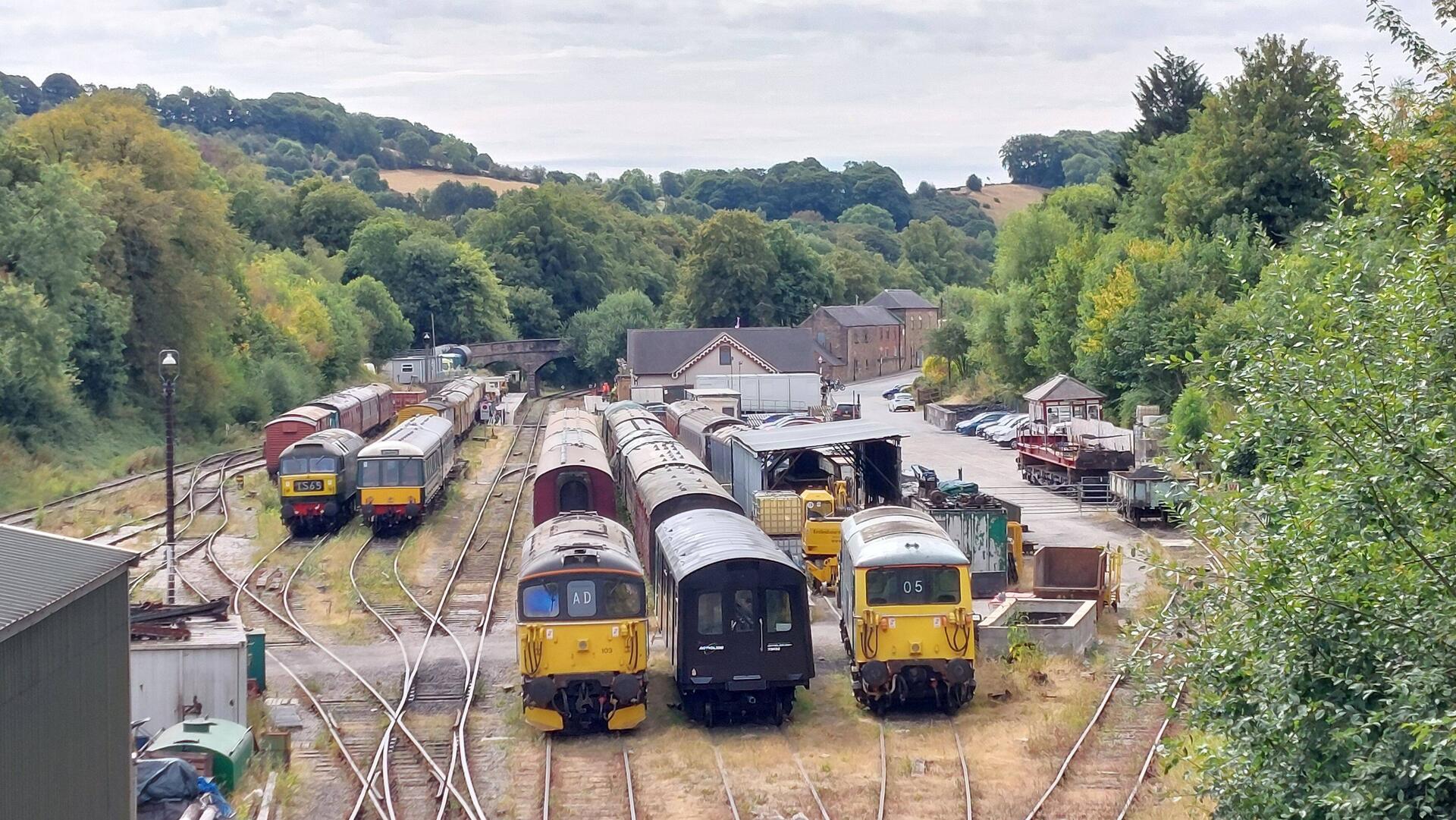 Wirksworth Station: This is the end of the Ecclesbourne Valley Heritage Railway Line from Duffield