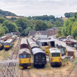 Wirksworth Station: This is the end of the Ecclesbourne Valley Heritage Railway Line from Duffield