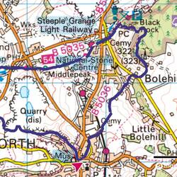 Route Map for the Wirksworth Circular Walk
