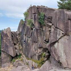 Black Rock, formed of weathered Ashover grit