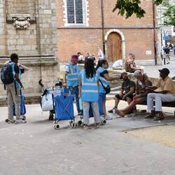 Obdachlosen werden versorgt