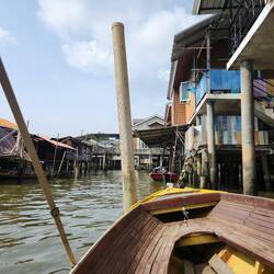 City on stilts gas bar