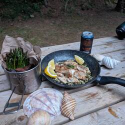Today we ate better than the mosquitoes (and they ate pretty well)