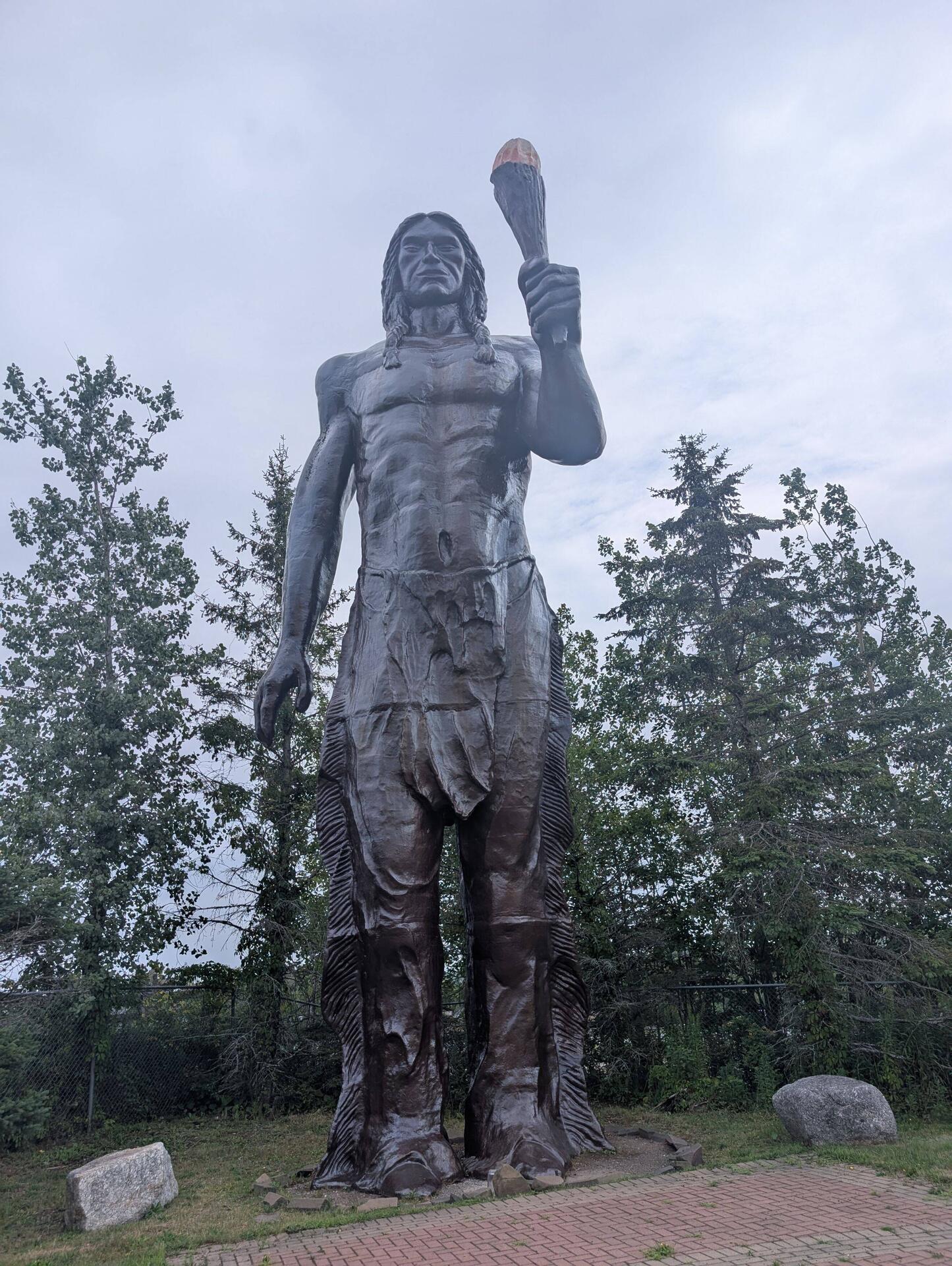 Statue of Glooscap, a literal giant and the first human: https://nble.lib.unb.ca/browse