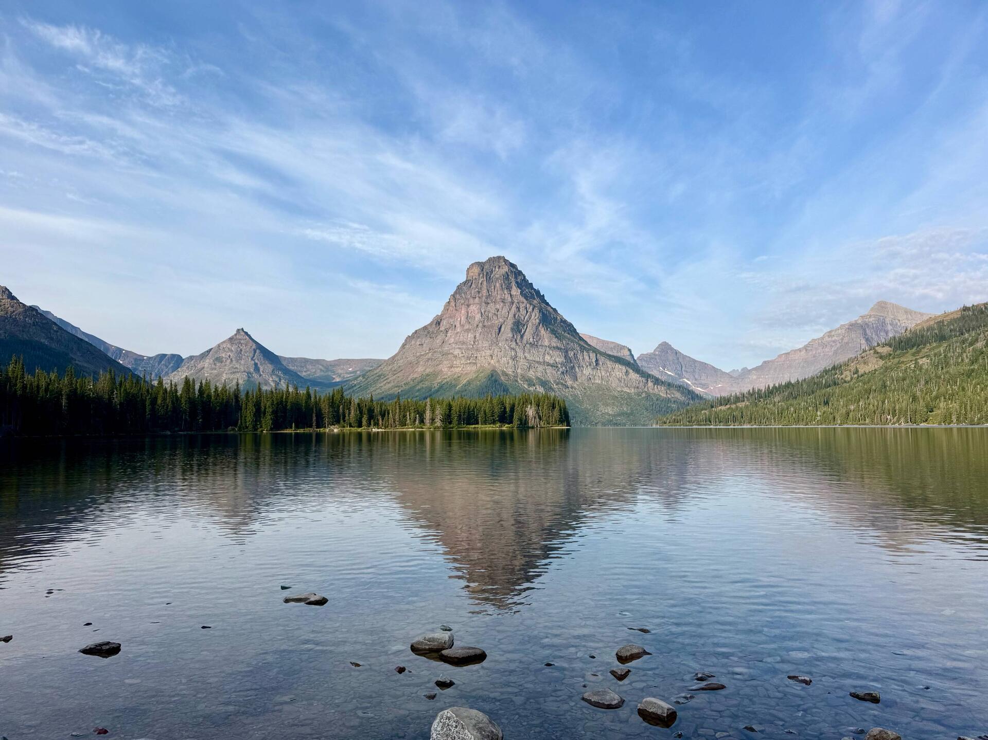 ein erster imposanter Eindruck aus dem Glacier-Nationalpark